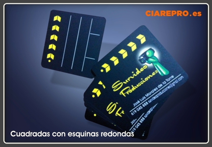 tarjetas cuadradas esquinas redondas